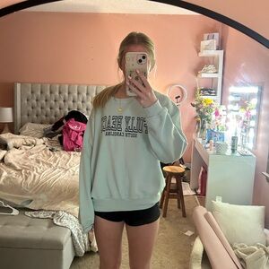 Light Blue Pullover Sweatshirt